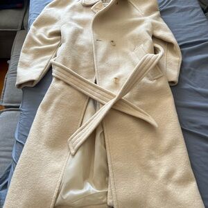 Butter yellow trench coat